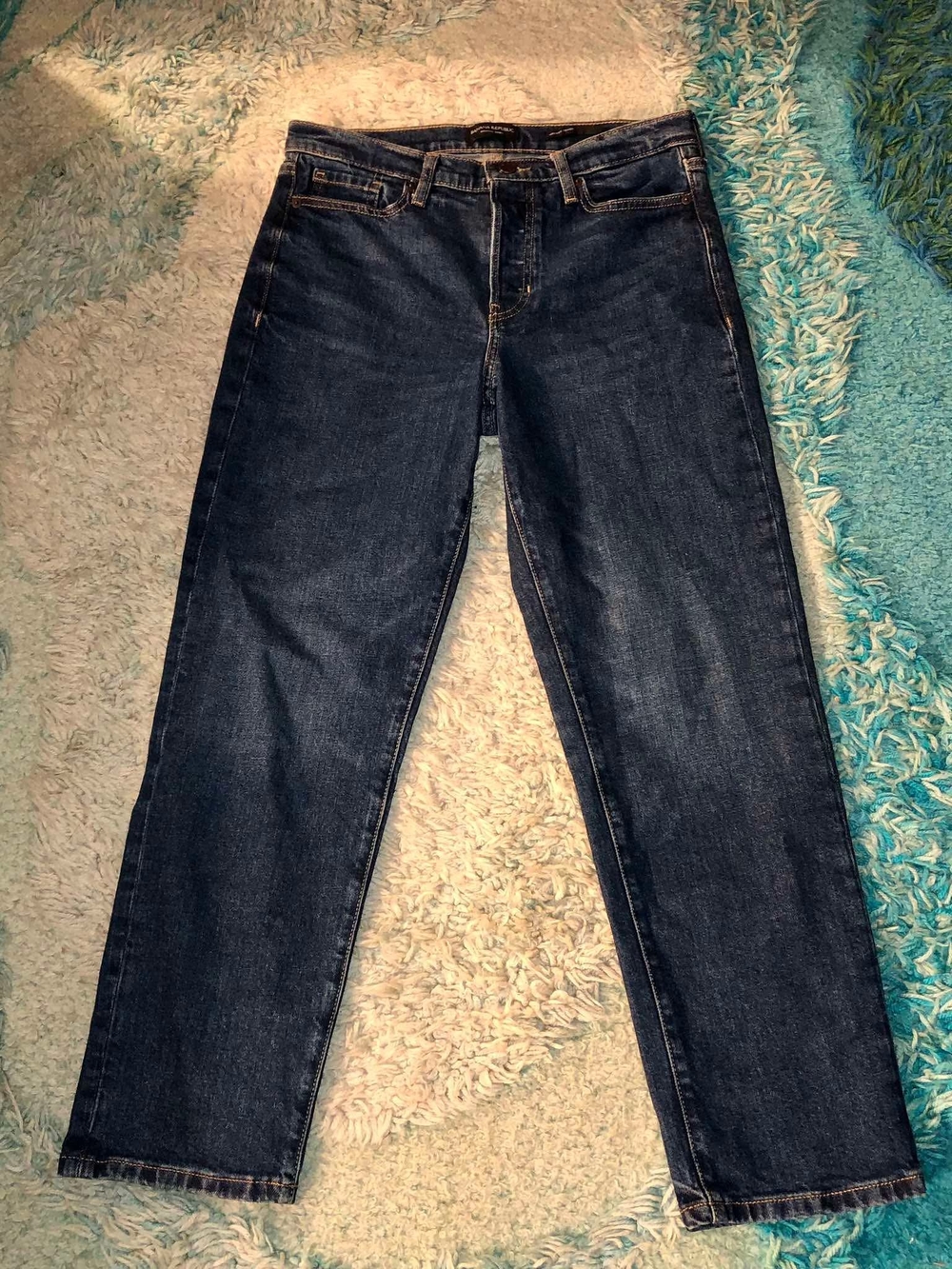 Banana Republic straight-leg dark wash jeans Size 28